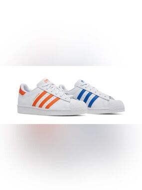 ADIDAS ORIGINAL SUPERSTAR 11.5 ORANGE/BLUE KNICKS
OFFERS WELCOME